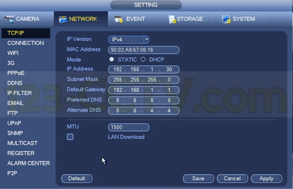 free port forwarding for camera dvr