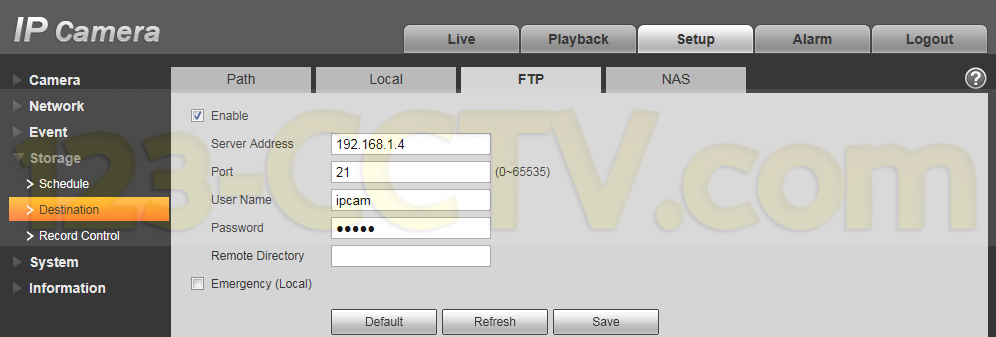 ipcam-FTP